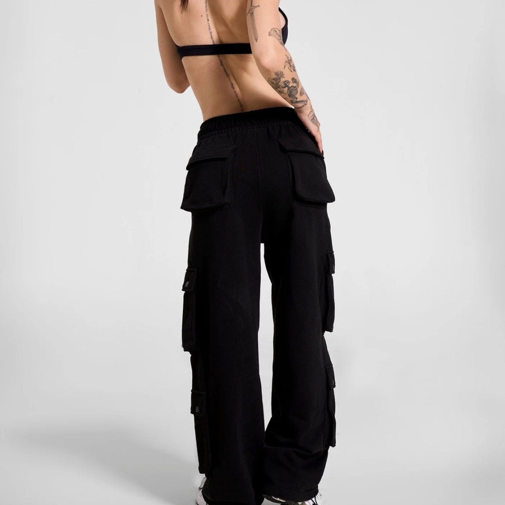 YoungLA Black Cargo Pants XS - W251 Hunting Season Cargo Joggers